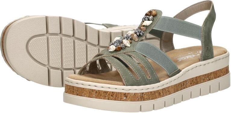 Rieker Sandalen F-Leest groen Synthetisch - Foto 6