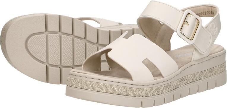 Rieker Sandalen Plat Sandalen Plat Taupe - Foto 7