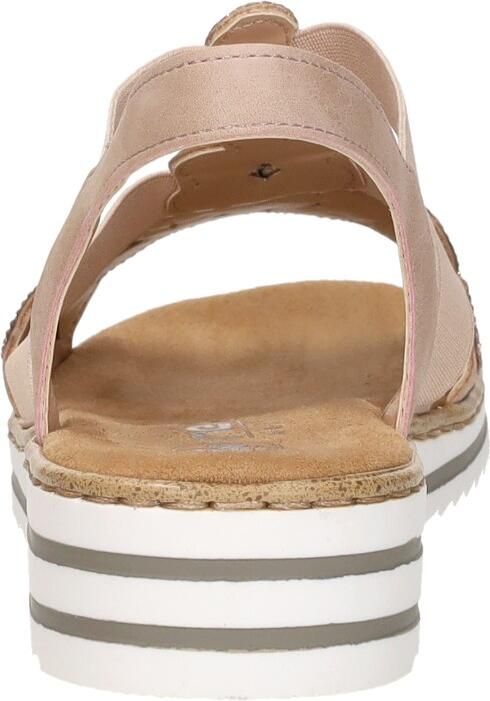 Rieker Sandalen Plat Sandalen Plat Roze - Foto 4