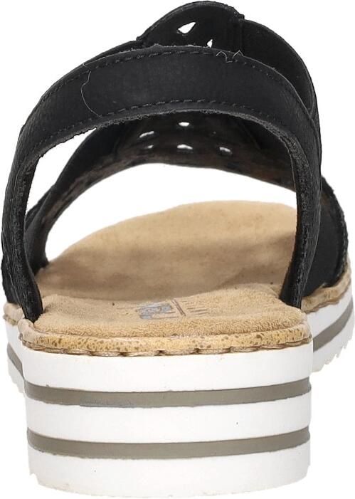 Rieker Sandalen Dames Zwart - Foto 5