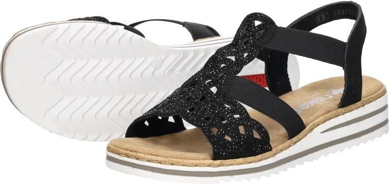 Rieker Sandalen Dames Zwart - Foto 6