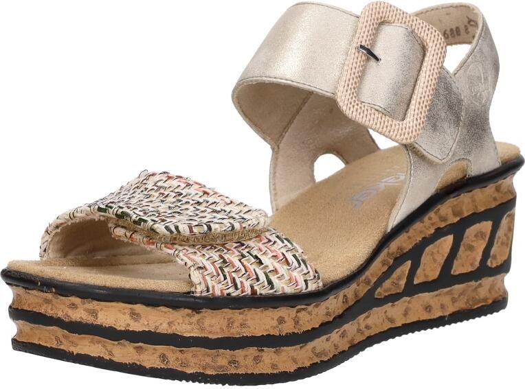 Rieker Sandalen met sleehak 68172-60 - Foto 4