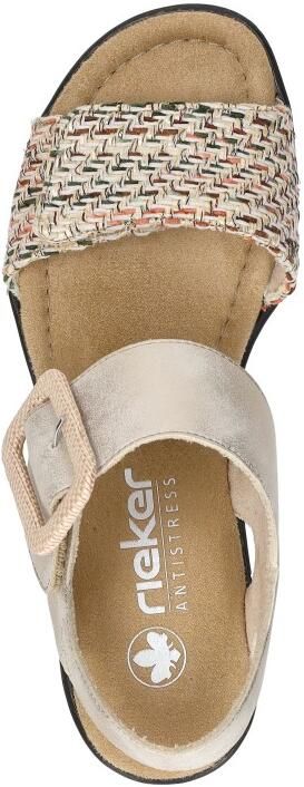 Rieker Sandalen met sleehak 68172-60 - Foto 8