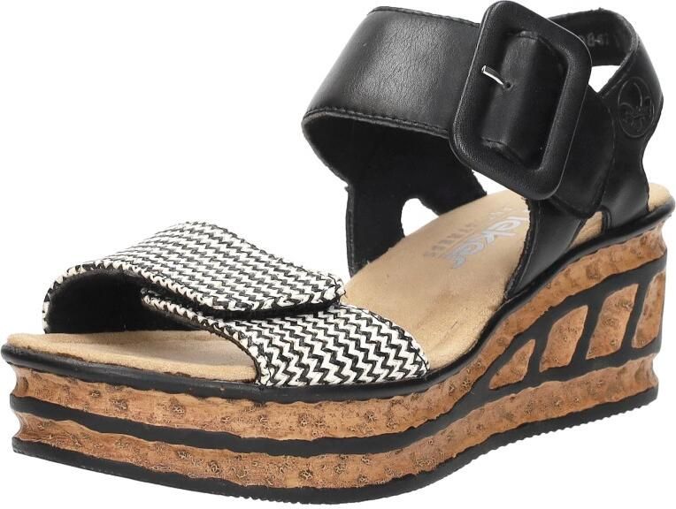 Rieker Sandalen met sleehak 68172-00 - Foto 3