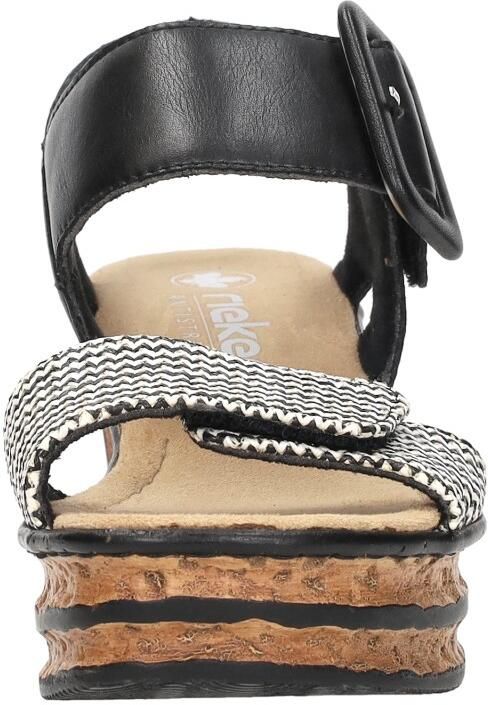 Rieker Sandalen met sleehak 68172-00 - Foto 4