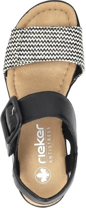 Rieker Sandalen met sleehak 68172-00 - Foto 7