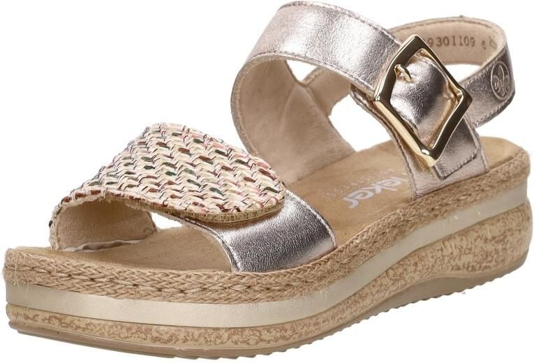 Rieker Sandalen met sleehak V0951-90 - Foto 3