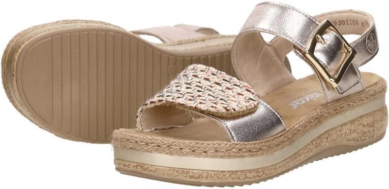 Rieker Sandalen met sleehak V0951-90 - Foto 6