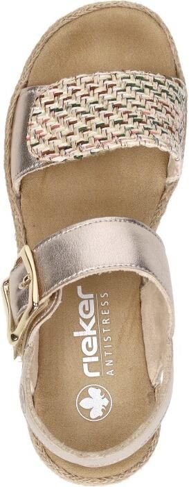 Rieker Sandalen met sleehak V0951-90 - Foto 8