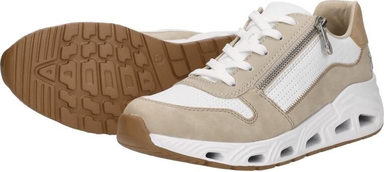 OTTO RIEKER Sport Sneakers met sleehak veterschoenen lage schoen vrijetijdssneaker met rits - Foto 6