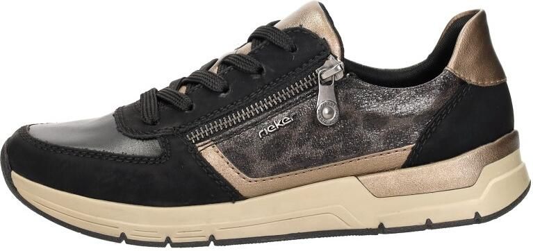 Rieker Dames Sneaker 58902-91 Zwart Combi - Foto 2