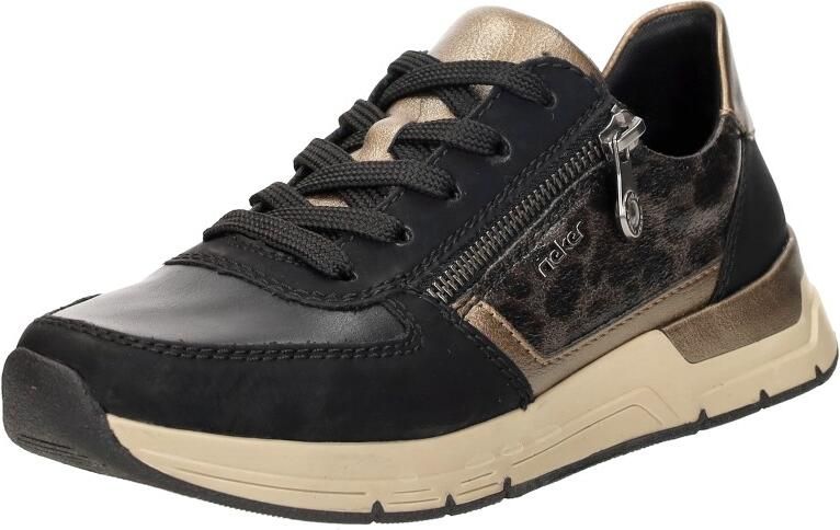Rieker Dames Sneaker 58902-91 Zwart Combi - Foto 3