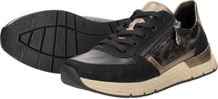 Rieker Dames Sneaker 58902-91 Zwart Combi - Foto 7