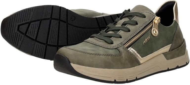 Rieker Sneakers vrijetijdsschoen veterschoen halfschoen met modieuze accenten - Foto 6