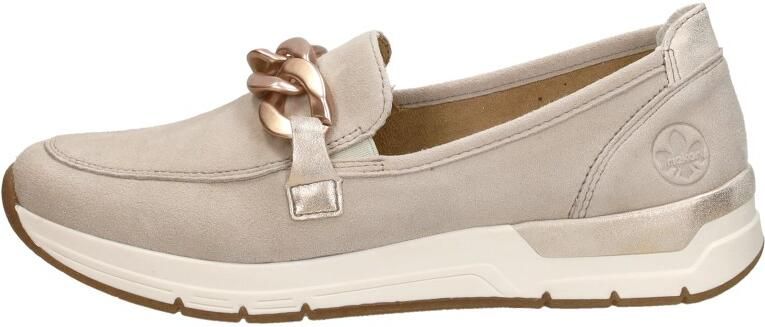 Rieker 58944-60 dames instappers sportief beige - Foto 4