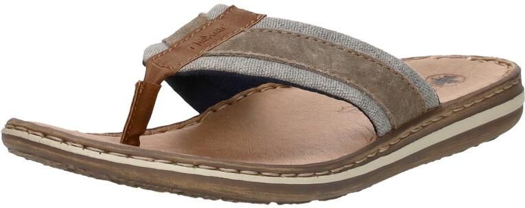 Rieker Teenslippers zomerschoen slippers poolslides badschoen met leren binnenzool - Foto 8