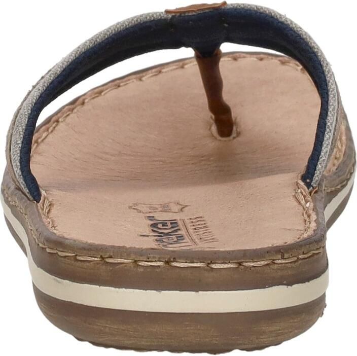 Rieker Teenslippers zomerschoen slippers poolslides badschoen met leren binnenzool - Foto 5