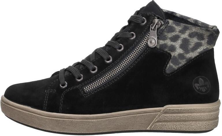 Rieker Veterboot X0709-00 Zwart Nubuck Warm Gevoerd - Foto 4