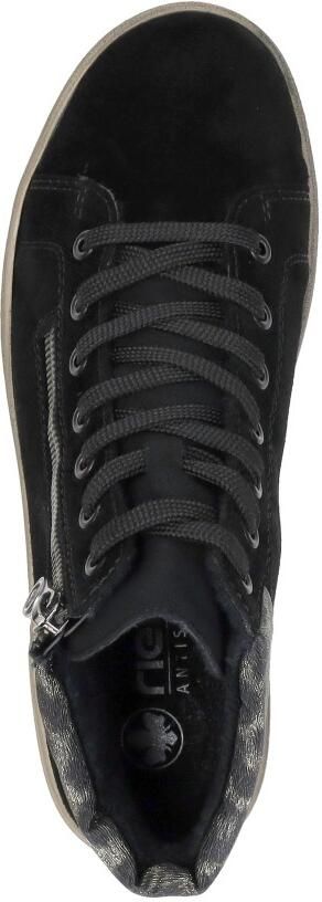 Rieker Veterboot X0709-00 Zwart Nubuck Warm Gevoerd - Foto 8