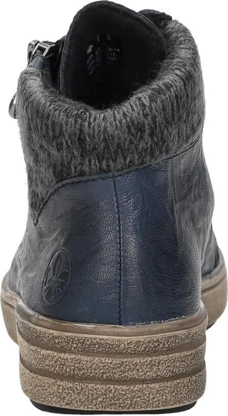 Rieker X0709-14 dames veterboots sportief blauw - Foto 4