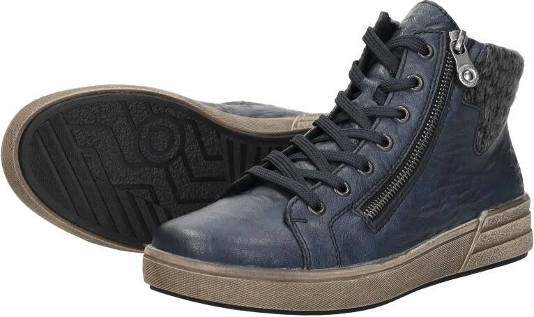 Rieker X0709-14 dames veterboots sportief blauw - Foto 6