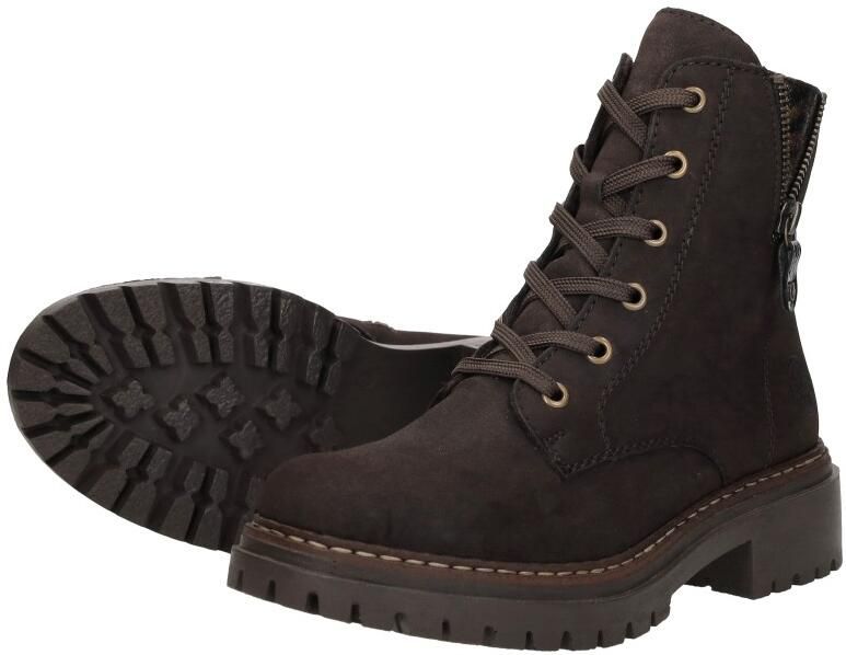 Rieker Dames 72617 25 Biker Boots Kunstleer Brown - Foto 9