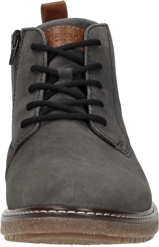 Rieker -art-33106 45-heren-veter rits-grijs-suede - Foto 12