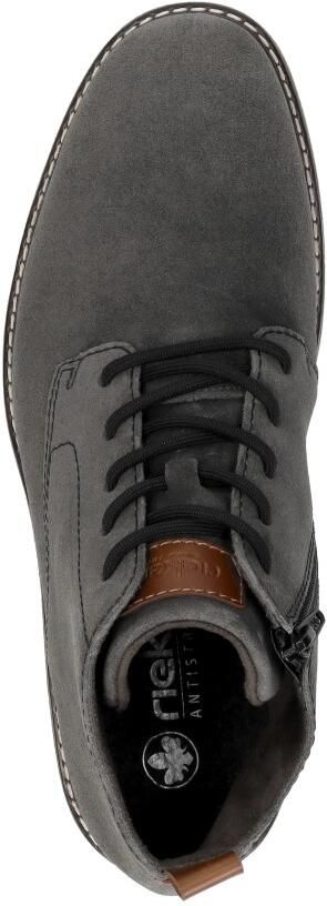 Rieker -art-33106 45-heren-veter rits-grijs-suede - Foto 9