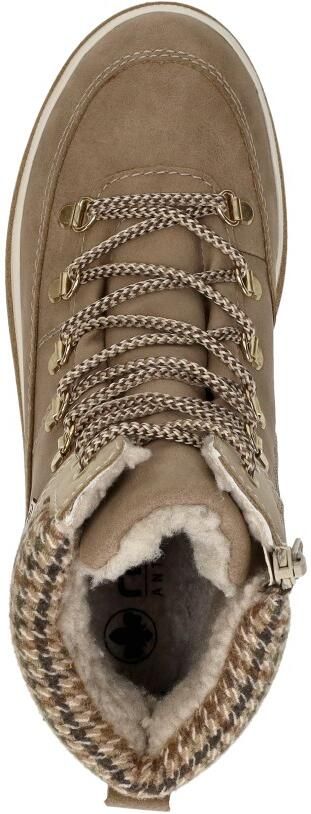 Rieker Dames Y6210 Veterschoenen TEX Plateauzool Beige - Foto 12