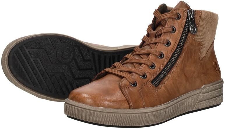 Rieker Veterlaarsjes 'Veterschoenen Hoog' cognac - Foto 9
