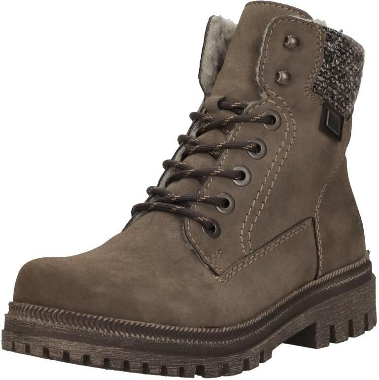 Rieker dames Tex-enkellaarsjes met voering in beige 45956 - Foto 8