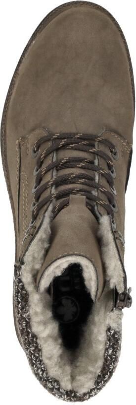 Rieker dames Tex-enkellaarsjes met voering in beige 45956 - Foto 4