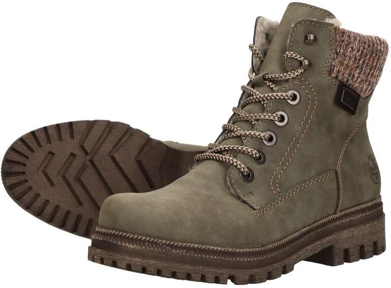 Rieker Dames Y7621 Veterschoenen Winterlaarzen Normale Wijdte Groen - Foto 6