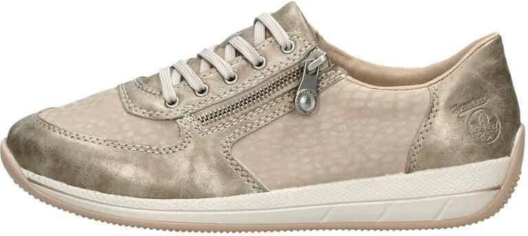 Rieker Beige en parelgrijze sneaker met stippenpatroon Multicolor Dames - Foto 9