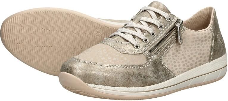 Rieker Beige en parelgrijze sneaker met stippenpatroon Multicolor Dames - Foto 13
