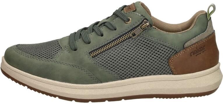 Rieker Sneakers lage schoen vrijetijdsschoen veterschoen met zij-rits - Foto 3