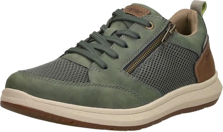 Rieker Sneakers lage schoen vrijetijdsschoen veterschoen met zij-rits - Foto 8