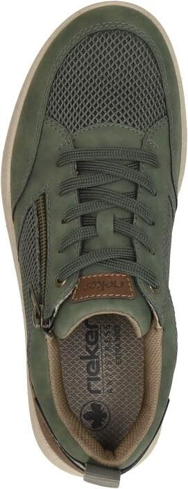 Rieker Sneakers lage schoen vrijetijdsschoen veterschoen met zij-rits - Foto 8