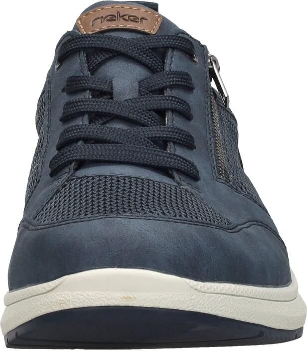 Rieker Sneakers lage schoen vrijetijdsschoen veterschoen met zij-rits - Foto 4