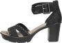 Rieker Zwarte Synthetische Hoge Hak Sandalen Black Dames - Thumbnail 3