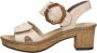 Rieker Sandalen Hak Sandalen Hak Beige - Thumbnail 2