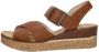 Rieker Sandalen Hak Sandalen Hak Cognac - Thumbnail 2