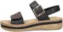 Rieker Sandalen zwart Synthetisch Dames - Thumbnail 3