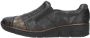 Rieker Blauwe Slip-On met Cognac Details Black Dames - Thumbnail 4