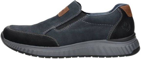 Rieker Comfortabele heren instappers in donkerblauw Blauw Heren - Foto 4