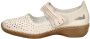 Rieker -Dames off-white-crÈme-ivoorkleur ballerina's & mocassins - Thumbnail 2