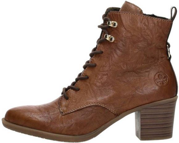 Rieker Comfortabele leren enkellaarsjes met hak Brown Dames - Foto 2
