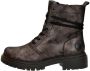 Rieker Metallic Veterschoen met Teddy Voering Black - Thumbnail 2