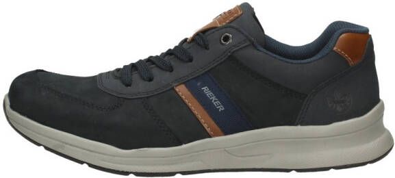 Rieker Comfortabele Blauwe Sneakers met Bruine Accenten Grijs Heren - Foto 3