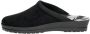 Rohde Pantoffels Dames Sloffen Instappers Canvas Harde zool Open hiel 2291 Zwart - Thumbnail 2